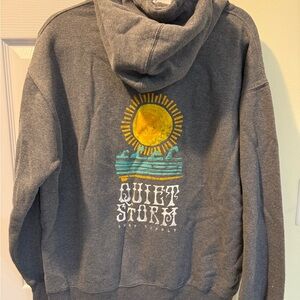 Quiet Storm Charcoal Gray Men's Hoodie